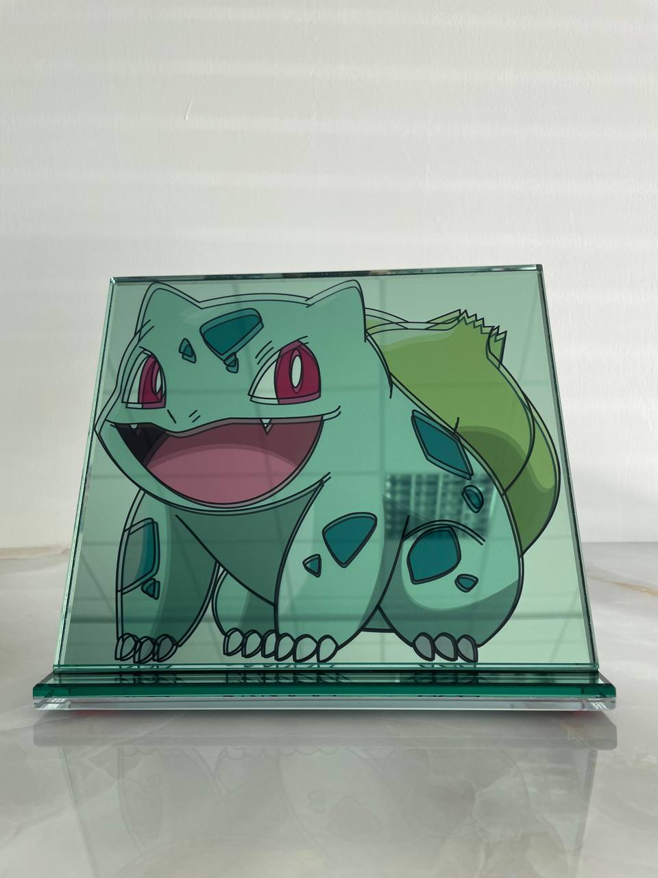 APPLE GLASS ART© - SPECCHIO - BULBASAUR