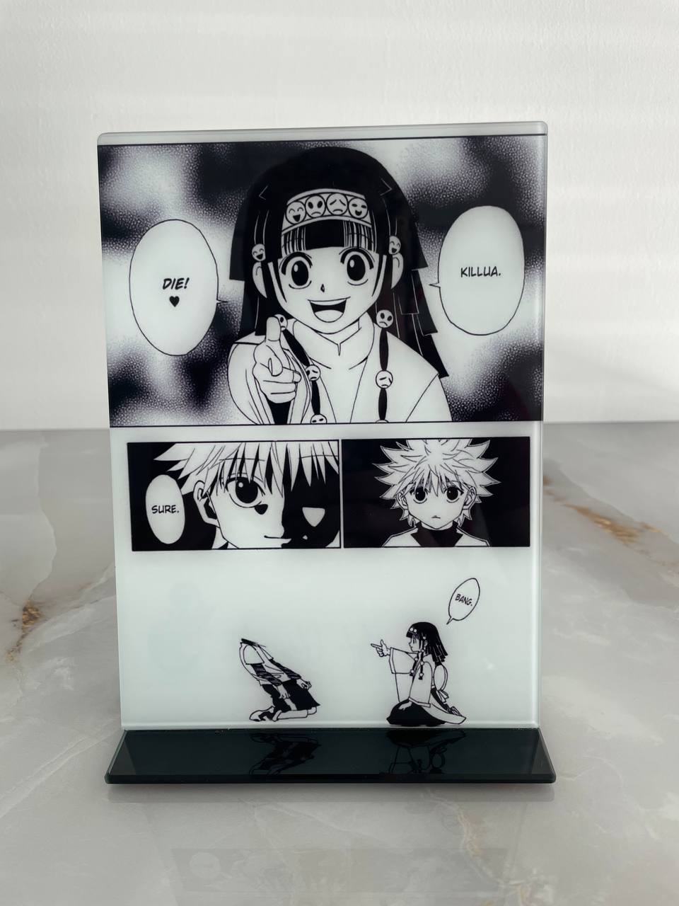 APPLE GLASS ART© - QUADRO IN VETRO - HUNTER X HUNTER